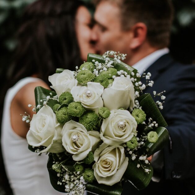 bouquet roses et perles - Gap Events