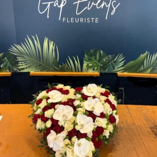 Deuil - Coeur d’Amour rouge et blanc - Gap Events