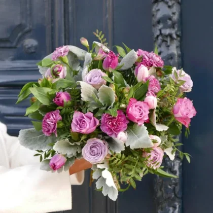 Bouquet Parme et Pastel