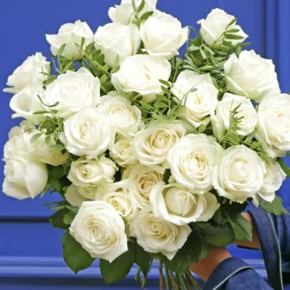Bouquet roses blanches