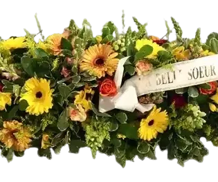 Raquette allongée jaune