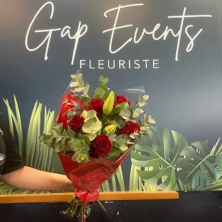 Bouquet lys et roses rouges - Gap Events