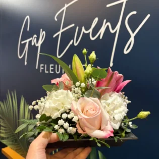 centre de table rose - Gap Events