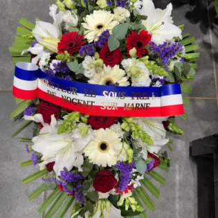 Gerbe piquée Cérémonie officielle Sous-Préfecture - Gap Events