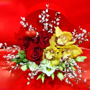 Saint Valentin centre de table2 orchidée - gap events