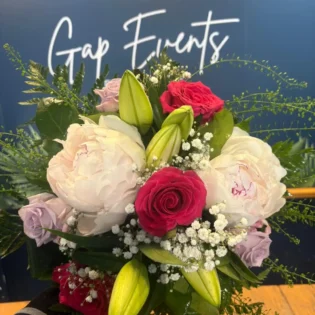 Bouquet roses et pivoines - Gap Events